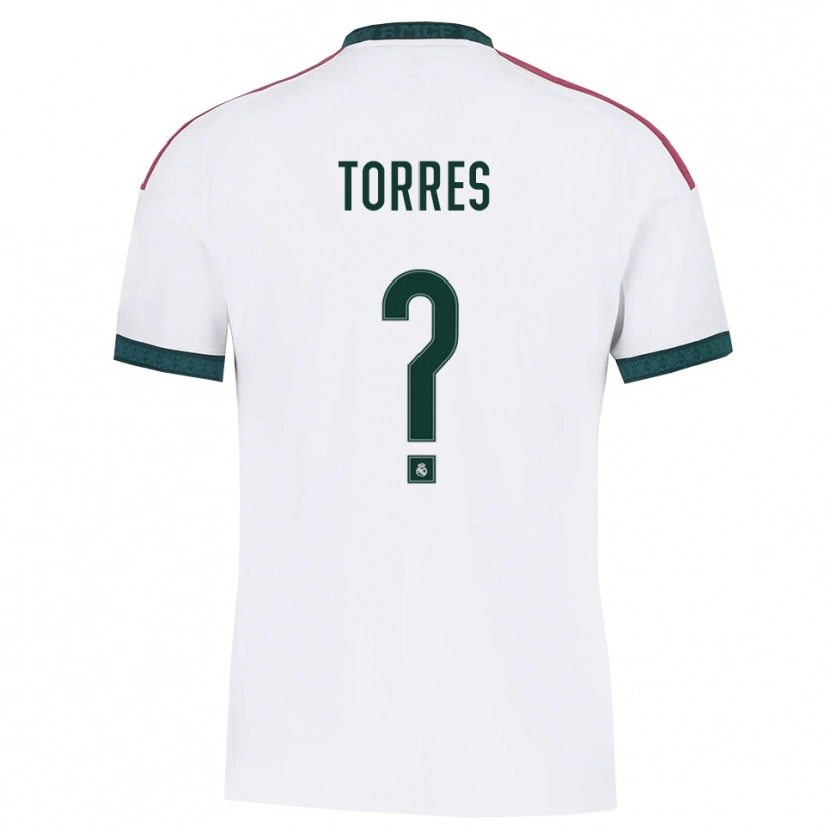 Danxen Niño Camiseta Roi Torres #0 Verde Oscuro Blanco Rojo 1ª Equipación 2026/27 La Camisa