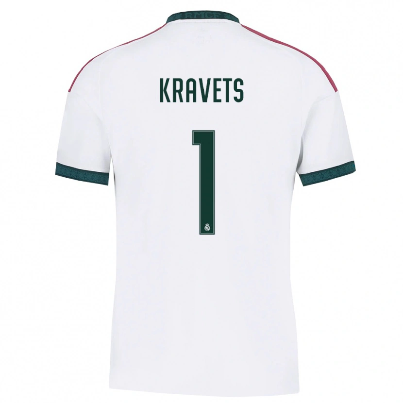Danxen Niño Camiseta David Kravets #1 Verde Oscuro Blanco Rojo 1ª Equipación 2026/27 La Camisa