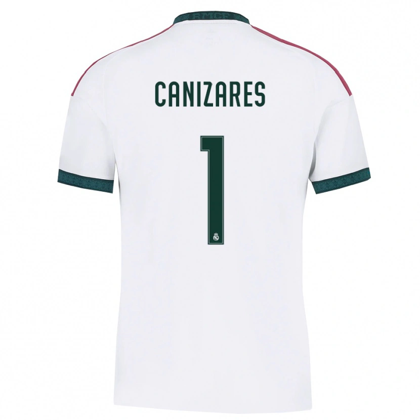 Danxen Niño Camiseta Lucas Canizares #1 Verde Oscuro Blanco Rojo 1ª Equipación 2026/27 La Camisa