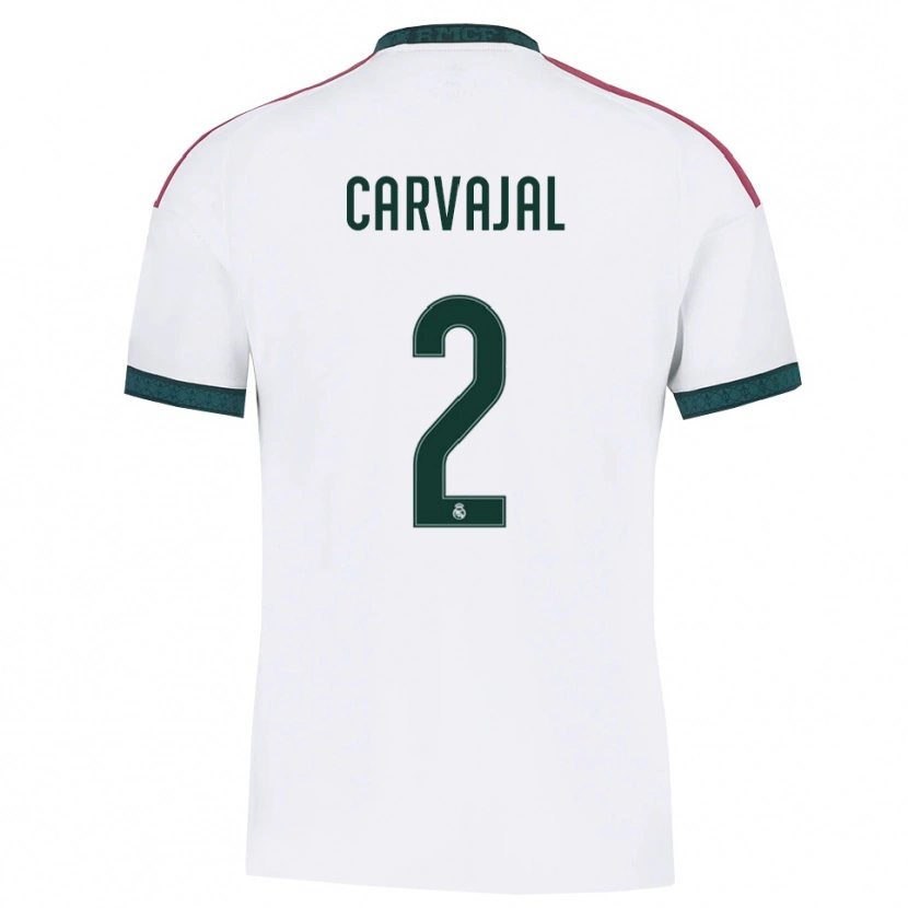 Danxen Niño Camiseta Daniel Carvajal #2 Verde Oscuro Blanco Rojo 1ª Equipación 2026/27 La Camisa
