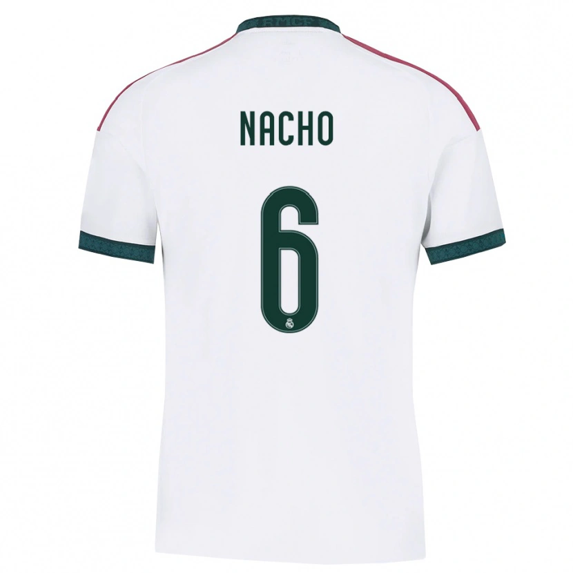 Danxen Niño Camiseta Nacho Fernandez #6 Verde Oscuro Blanco Rojo 1ª Equipación 2026/27 La Camisa