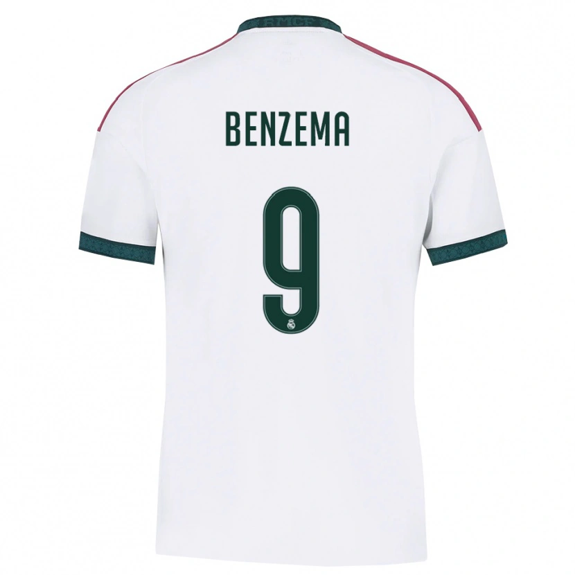 Danxen Niño Camiseta Karim Benzema #9 Verde Oscuro Blanco Rojo 1ª Equipación 2026/27 La Camisa