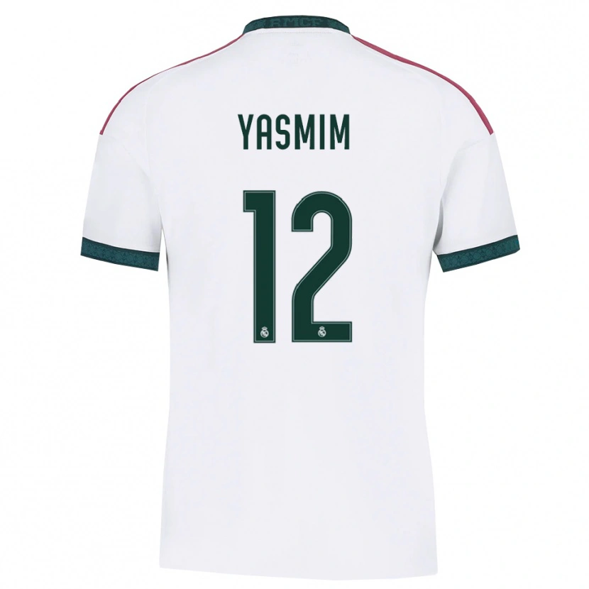 Danxen Niño Camiseta Yasmim Assis Ribeiro #12 Verde Oscuro Blanco Rojo 1ª Equipación 2026/27 La Camisa