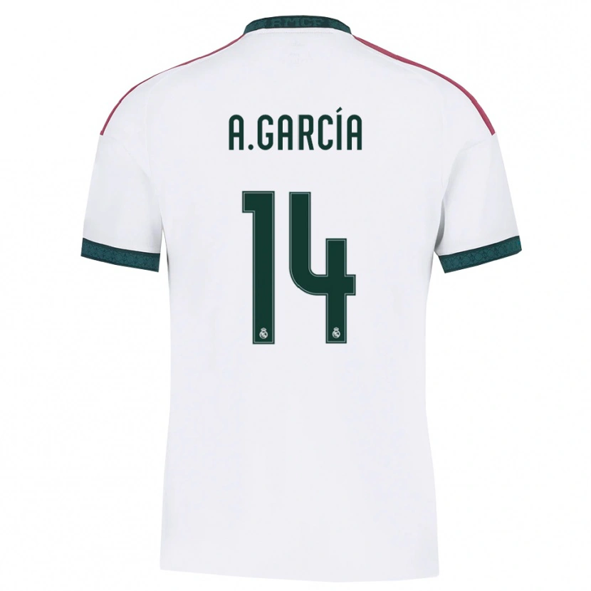 Danxen Niño Camiseta Aimar García #14 Verde Oscuro Blanco Rojo 1ª Equipación 2026/27 La Camisa