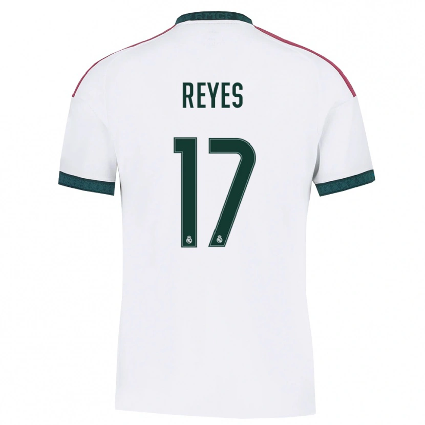 Danxen Niño Camiseta José Reyes #17 Verde Oscuro Blanco Rojo 1ª Equipación 2026/27 La Camisa
