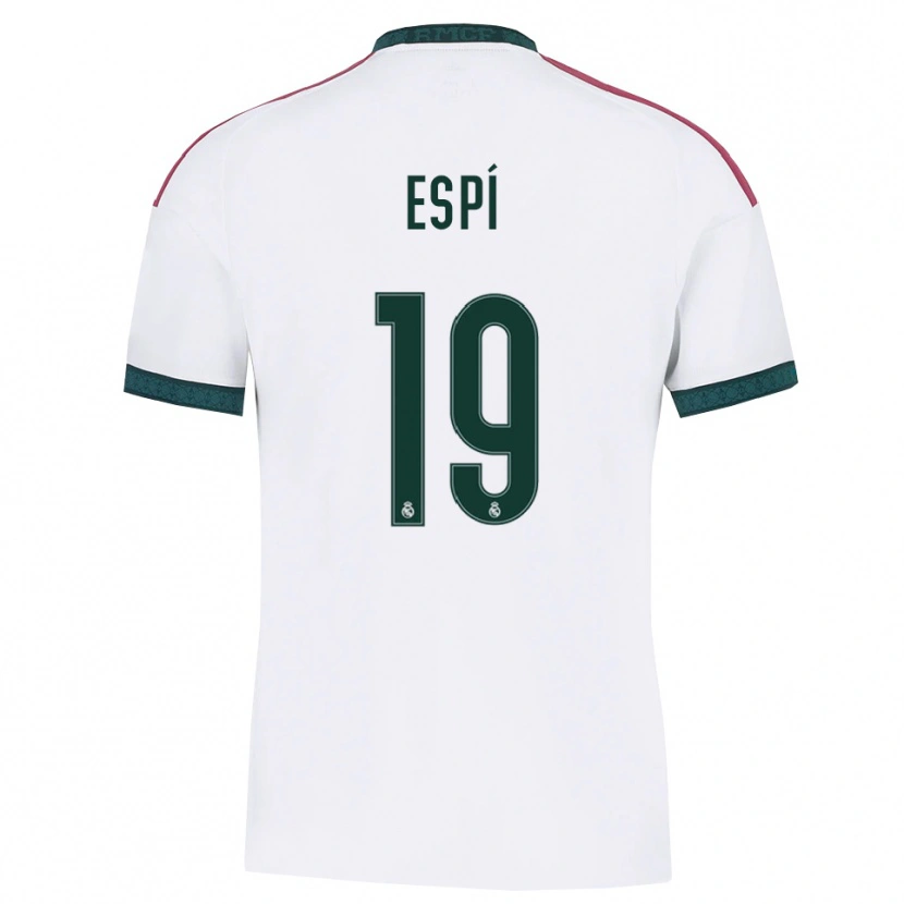Danxen Niño Camiseta Carlos Espí #19 Verde Oscuro Blanco Rojo 1ª Equipación 2026/27 La Camisa