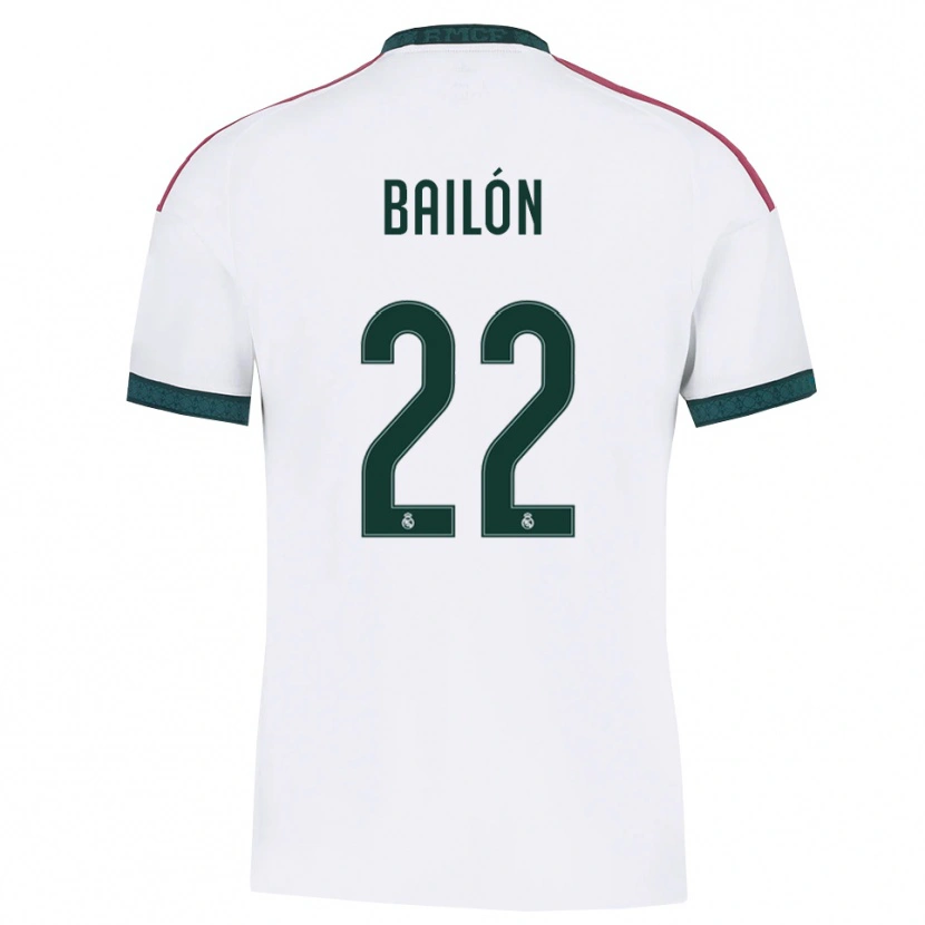 Danxen Niño Camiseta Javi Bailón #22 Verde Oscuro Blanco Rojo 1ª Equipación 2026/27 La Camisa