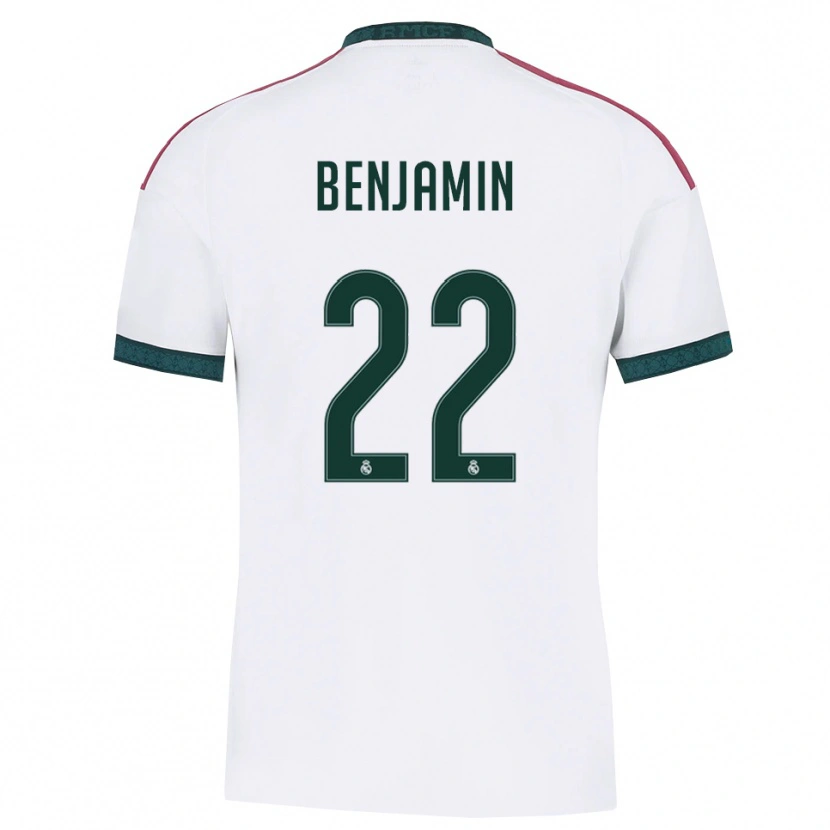 Danxen Niño Camiseta Emanuel Benjamín De Santana Balbinot #22 Verde Oscuro Blanco Rojo 1ª Equipación 2026/27 La Camisa