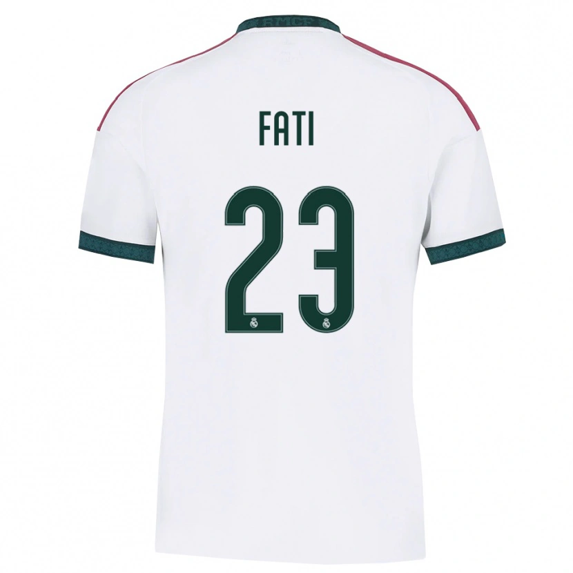 Danxen Niño Camiseta Lamini Fati #23 Verde Oscuro Blanco Rojo 1ª Equipación 2026/27 La Camisa
