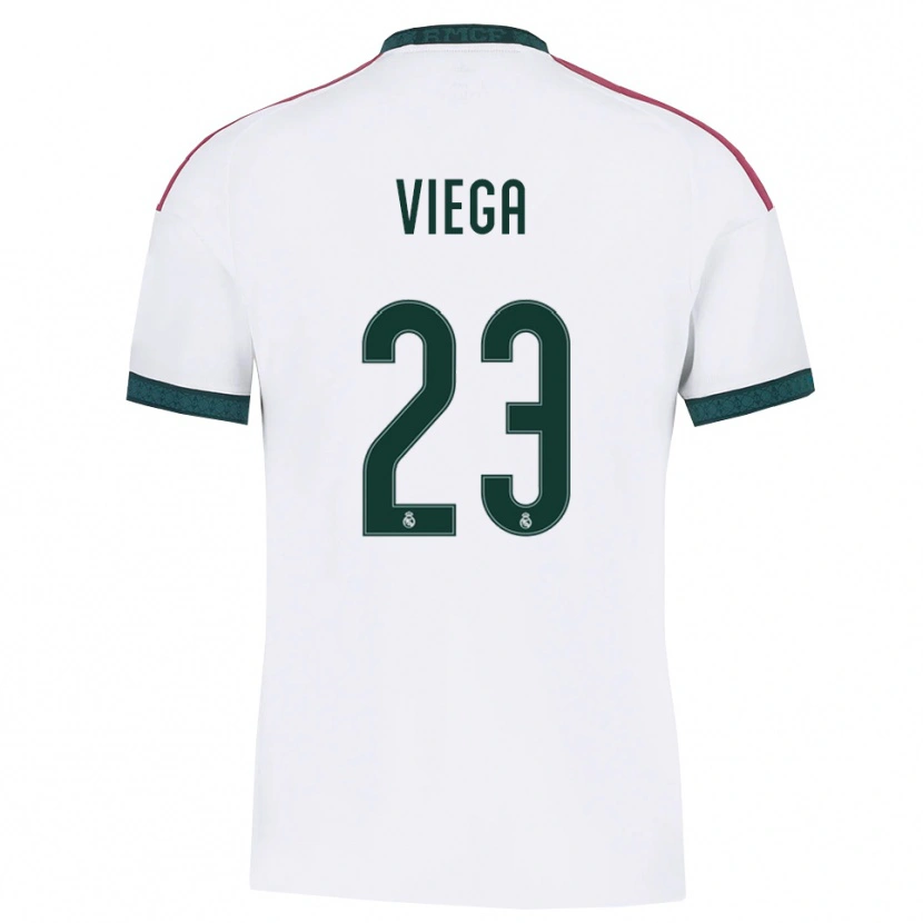 Danxen Niño Camiseta Marcos Viega #23 Verde Oscuro Blanco Rojo 1ª Equipación 2026/27 La Camisa