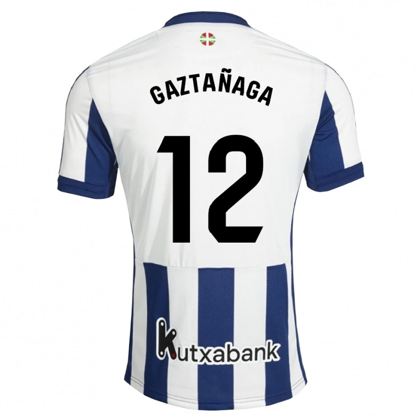 Danxen Niño Camiseta Julen Gaztañaga #12 Azul Marino Blanco Dorado 1ª Equipación 2026/27 La Camisa