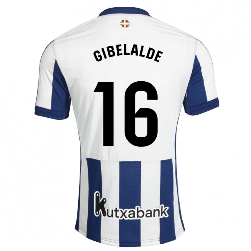 Danxen Niño Camiseta Manex Gibelalde #16 Azul Marino Blanco Dorado 1ª Equipación 2026/27 La Camisa