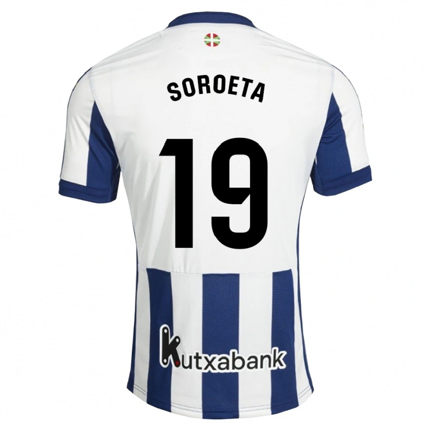 Danxen Niño Camiseta Javier Soroeta #19 Azul Marino Blanco Dorado 1ª Equipación 2026/27 La Camisa