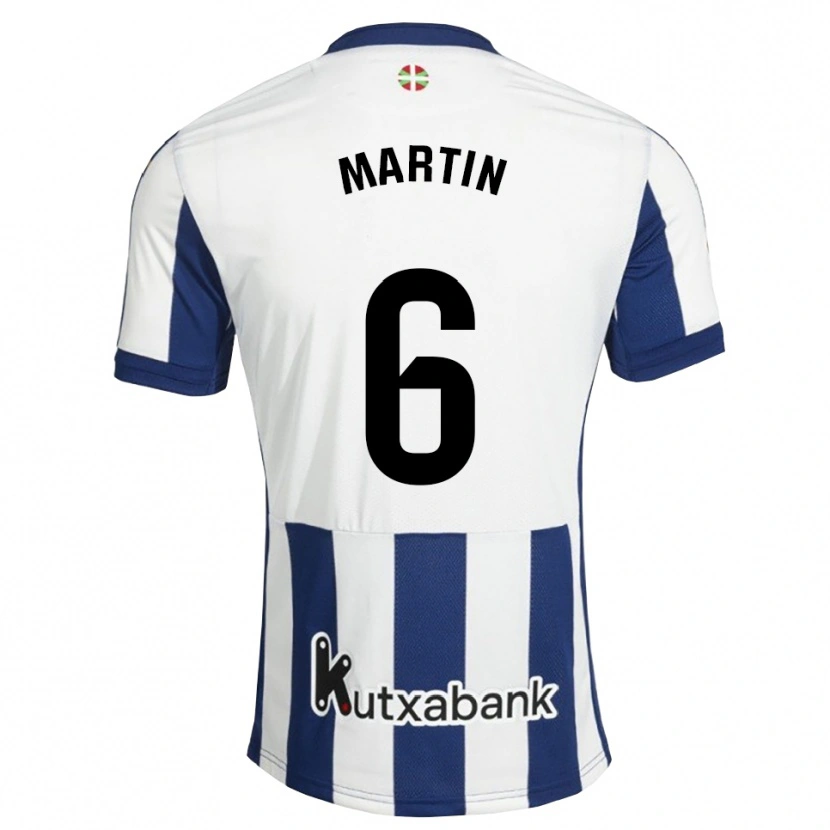 Danxen Niño Camiseta Jon Martín #6 Azul Marino Blanco Dorado 1ª Equipación 2026/27 La Camisa