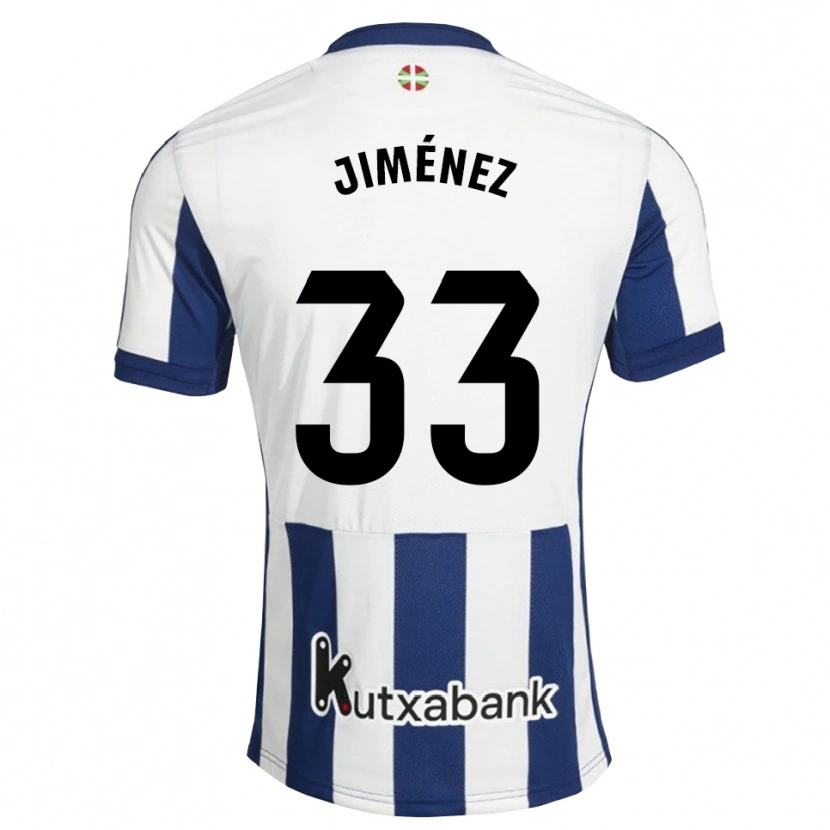 Danxen Niño Camiseta Javier Jiménez #33 Azul Marino Blanco Dorado 1ª Equipación 2026/27 La Camisa