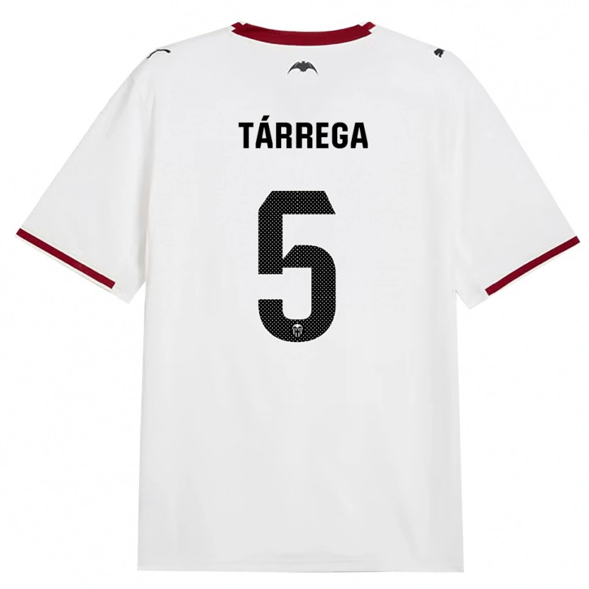 Danxen Niño Camiseta César Tárrega #5 Negro Blanco Rojo Amarillo 1ª Equipación 2026/27 La Camisa