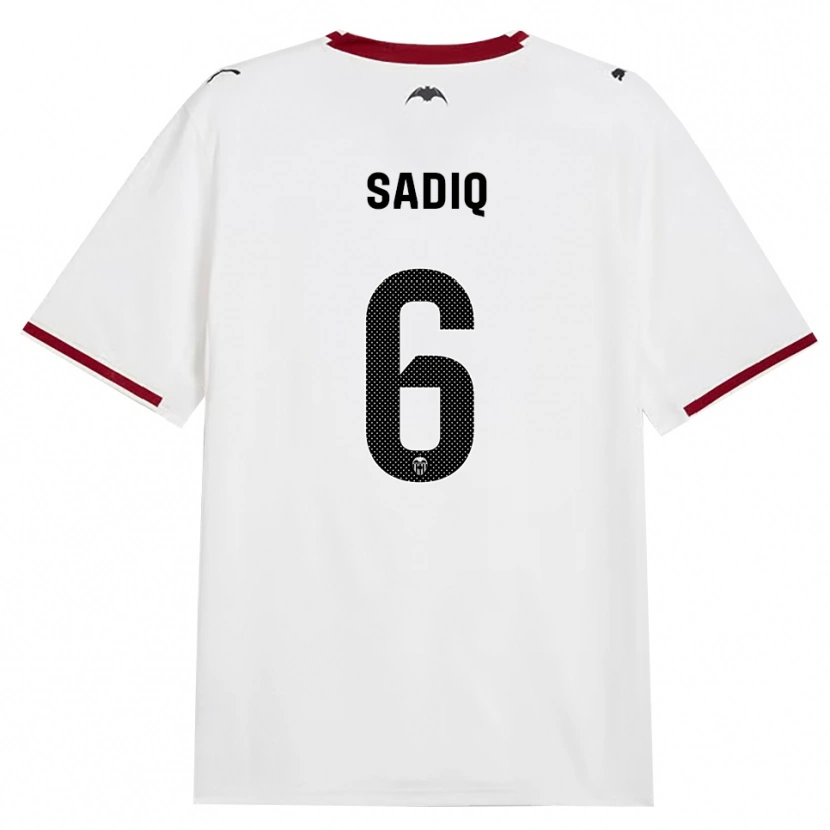 Danxen Niño Camiseta Umar Sadiq #6 Negro Blanco Rojo Amarillo 1ª Equipación 2026/27 La Camisa