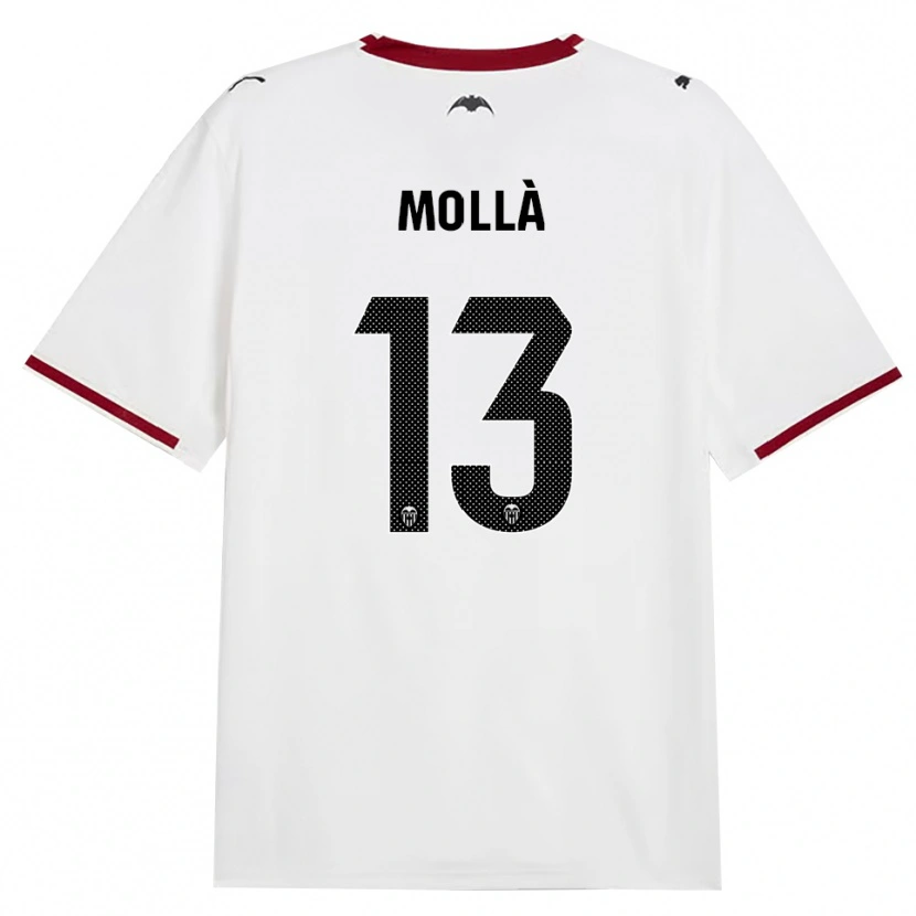 Danxen Niño Camiseta Pablo Mollà #13 Negro Blanco Rojo Amarillo 1ª Equipación 2026/27 La Camisa