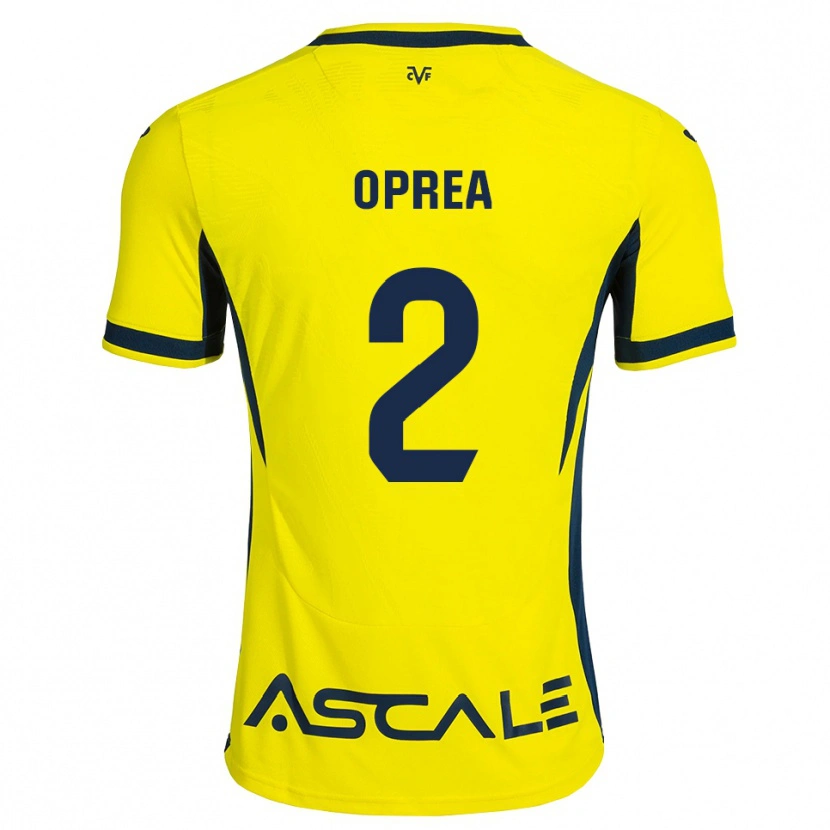 Danxen Niño Camiseta Olivia Oprea #2 Amarillo Negro Rojo 1ª Equipación 2026/27 La Camisa