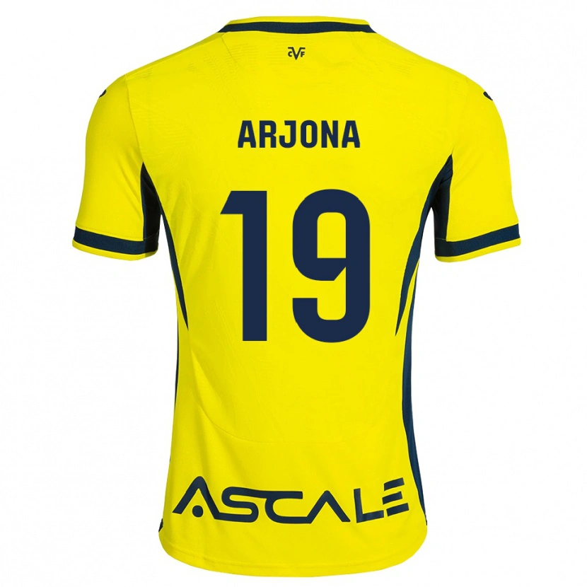 Danxen Niño Camiseta Julio Arjona #19 Amarillo Negro Rojo 1ª Equipación 2026/27 La Camisa