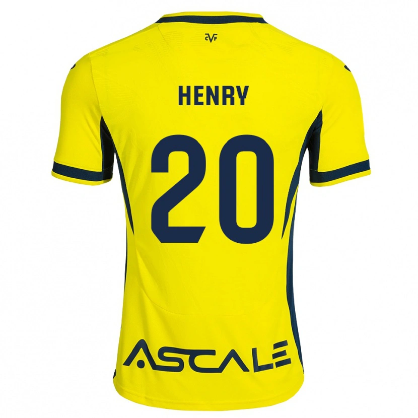 Danxen Niño Camiseta Kevlin Henry #20 Amarillo Negro Rojo 1ª Equipación 2026/27 La Camisa