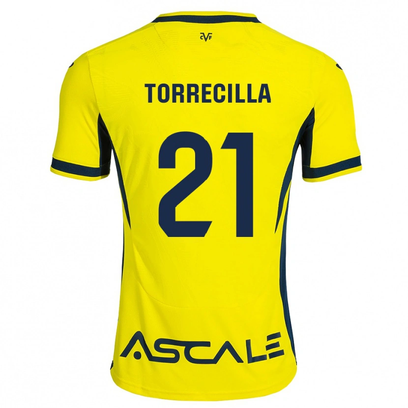 Danxen Niño Camiseta Virginia Torrecilla #21 Amarillo Negro Rojo 1ª Equipación 2026/27 La Camisa