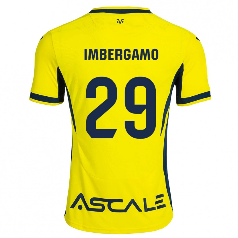 Danxen Niño Camiseta Mar Imbergamo #29 Amarillo Negro Rojo 1ª Equipación 2026/27 La Camisa