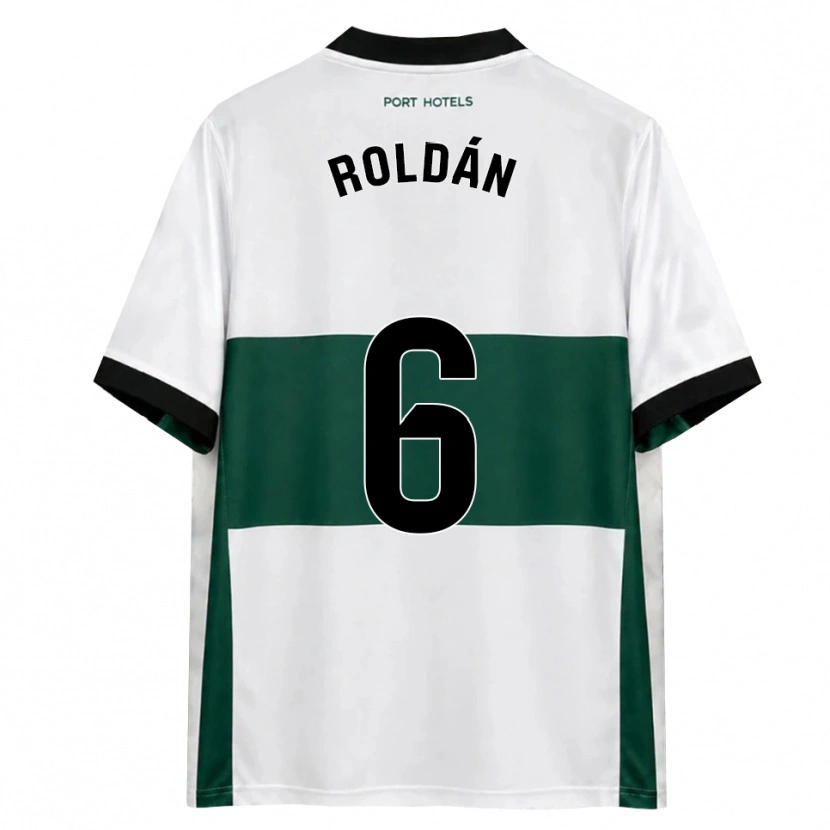 Danxen Niño Camiseta Luis Roldán #6 Verde Blanco Rojo 1ª Equipación 2026/27 La Camisa