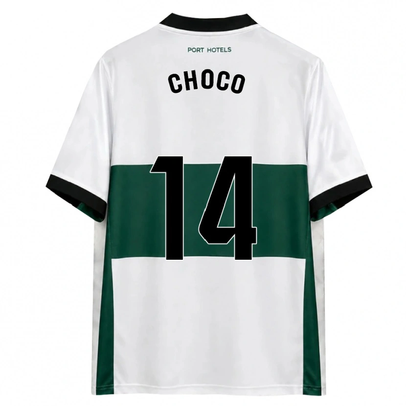 Danxen Niño Camiseta Choco #14 Verde Blanco Rojo 1ª Equipación 2026/27 La Camisa