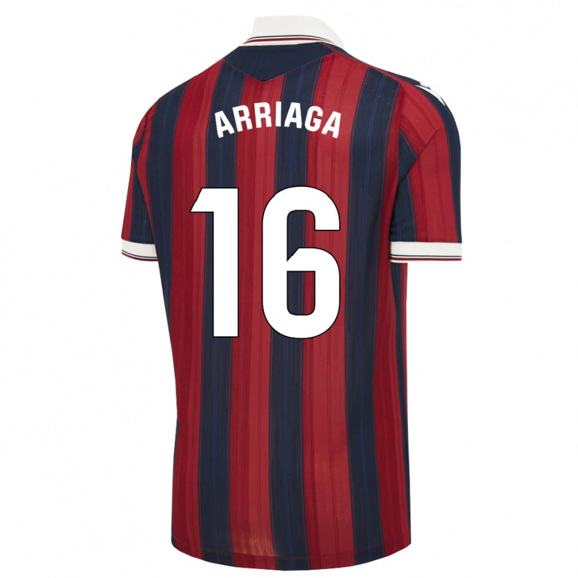 Danxen Niño Camiseta Kervin Arriaga #16 Azul Medianoche Rojo 1ª Equipación 2026/27 La Camisa