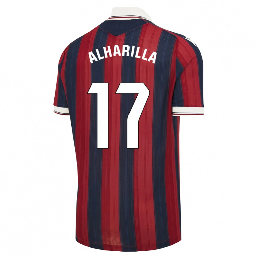 Danxen Niño Camiseta María Alharilla #17 Azul Medianoche Rojo 1ª Equipación 2026/27 La Camisa