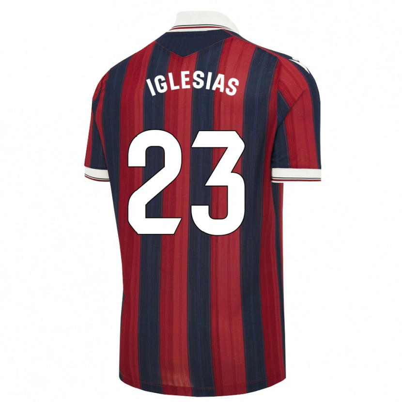 Danxen Niño Camiseta Dylan Iglesias #23 Azul Medianoche Rojo 1ª Equipación 2026/27 La Camisa
