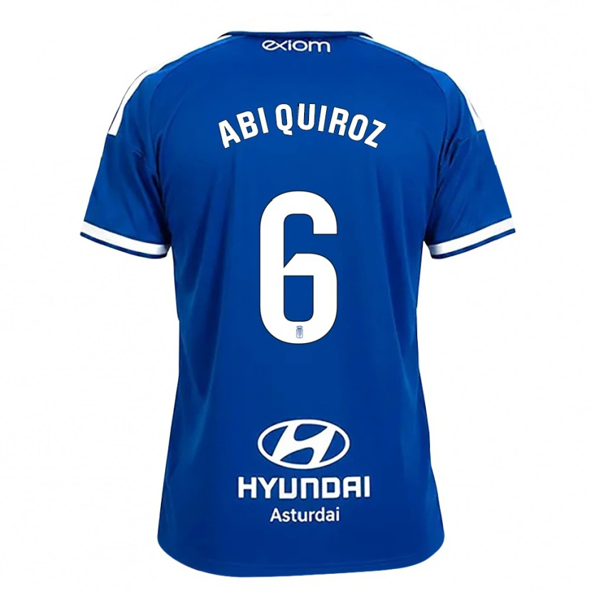 Danxen Niño Camiseta Abi Quiroz #6 Azul Mediano Blanco 1ª Equipación 2026/27 La Camisa