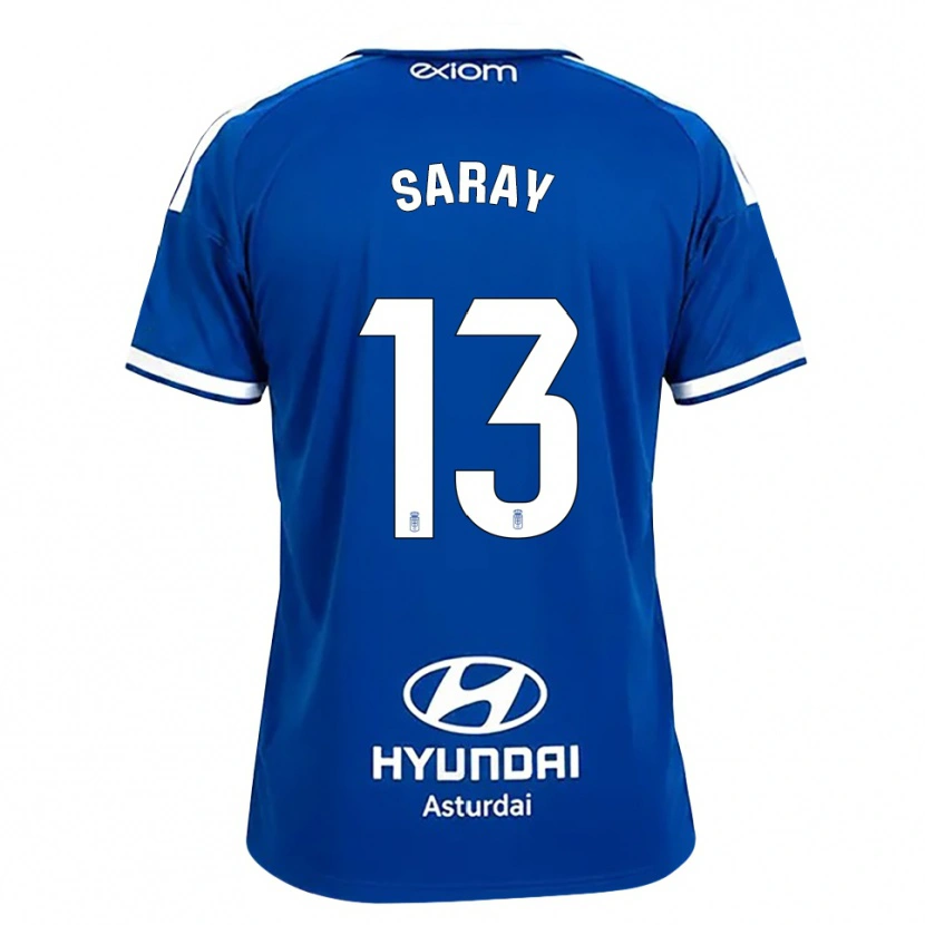 Danxen Niño Camiseta Saray Vázquez Alonso #13 Azul Mediano Blanco 1ª Equipación 2026/27 La Camisa
