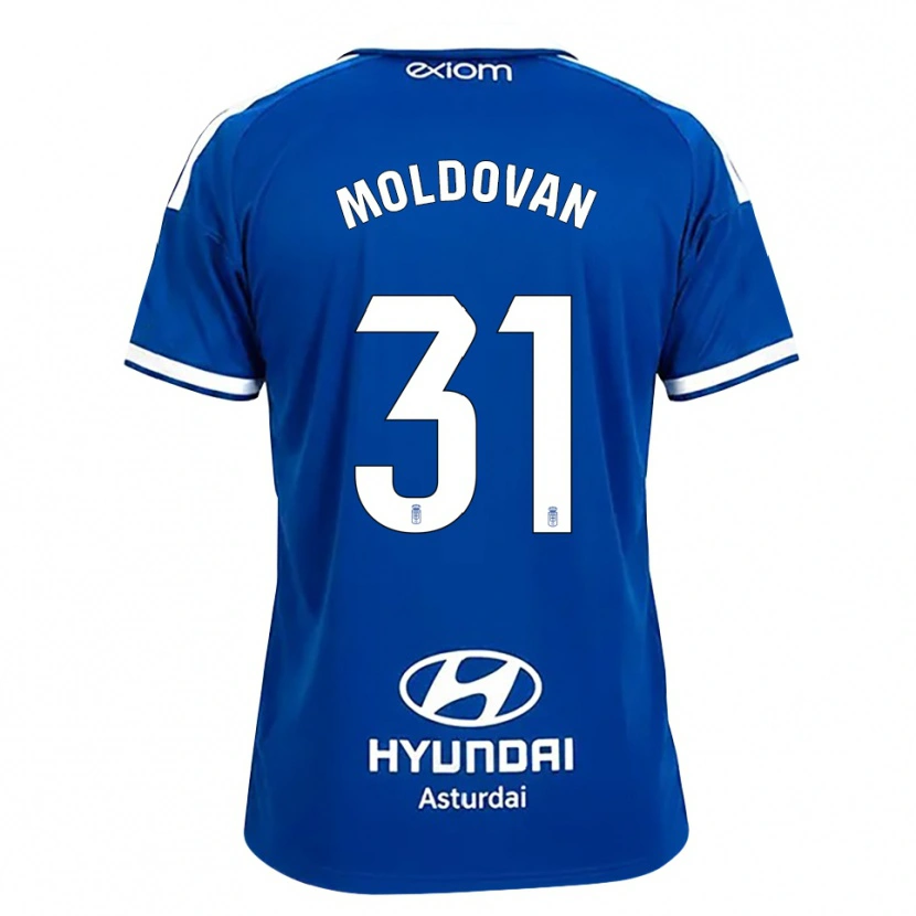 Danxen Niño Camiseta Horațiu Moldovan #31 Azul Mediano Blanco 1ª Equipación 2026/27 La Camisa