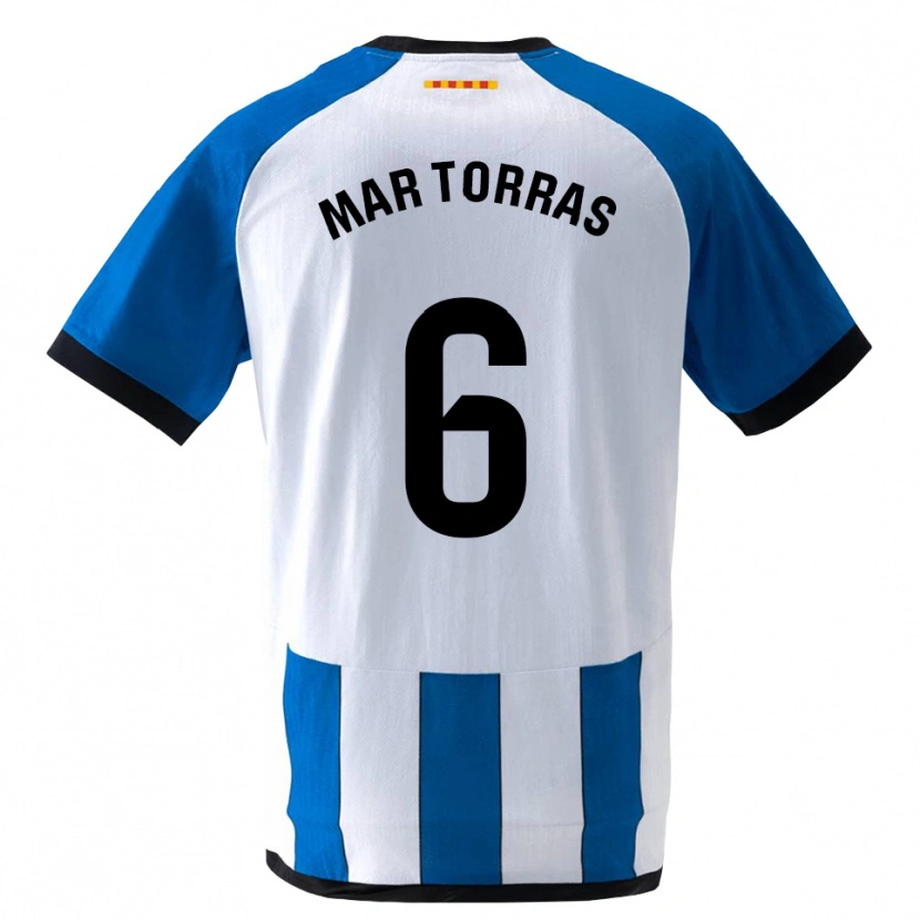 Danxen Niño Camiseta Mar Torrás De Fortuny #6 Azul Real Blanco 1ª Equipación 2026/27 La Camisa