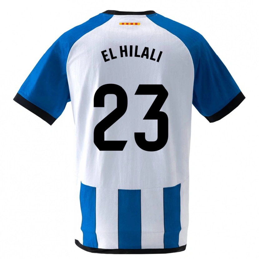 Danxen Niño Camiseta Omar El Hilali #23 Azul Real Blanco 1ª Equipación 2026/27 La Camisa
