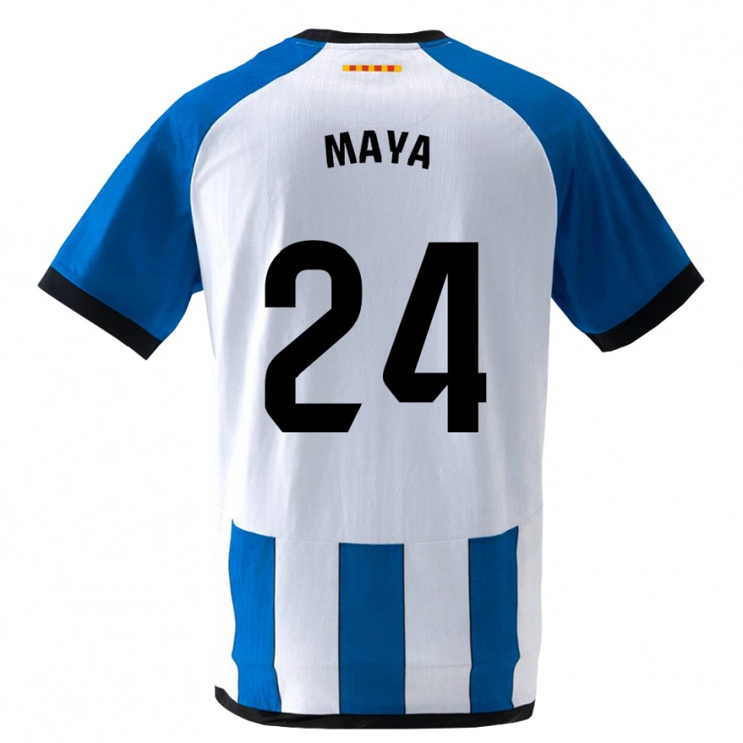Danxen Niño Camiseta Rubén Maya #24 Azul Real Blanco 1ª Equipación 2026/27 La Camisa