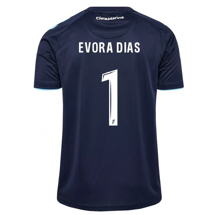 Danxen Niño Camiseta Enzo Evora Dias #1 Azul Aciano Azul Medianoche 1ª Equipación 2026/27 La Camisa