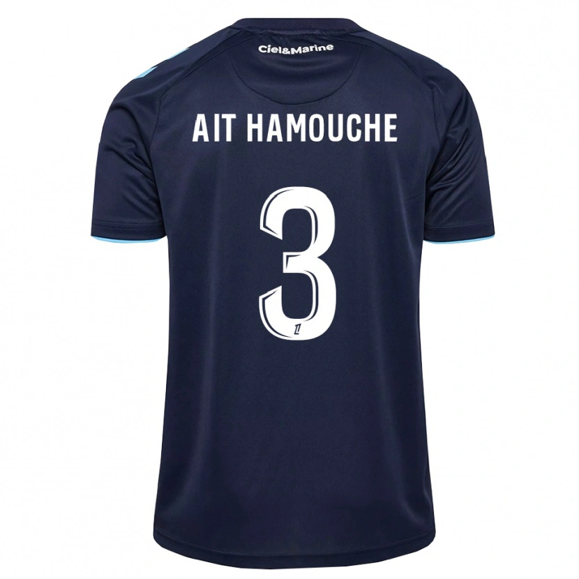 Danxen Niño Camiseta Massyl Ait Hamouche #3 Azul Aciano Azul Medianoche 1ª Equipación 2026/27 La Camisa