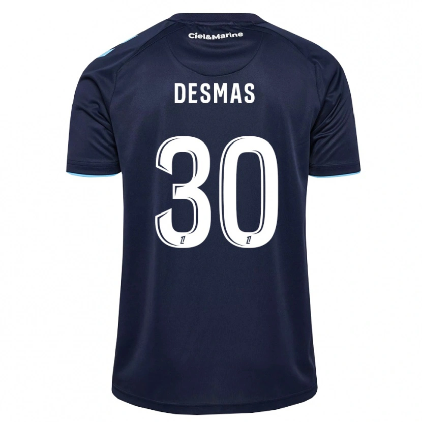 Danxen Niño Camiseta Arthur Desmas #30 Azul Aciano Azul Medianoche 1ª Equipación 2026/27 La Camisa