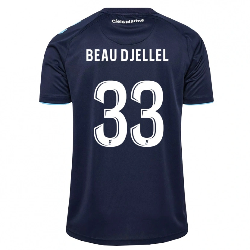 Danxen Niño Camiseta Yanis Beau Djellel #33 Azul Aciano Azul Medianoche 1ª Equipación 2026/27 La Camisa