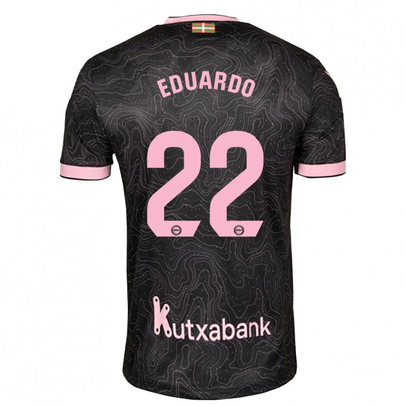 Danxen Niño Camiseta Eduardo Fontana #22 Negro Rosa 2ª Equipación 2026/27 La Camisa