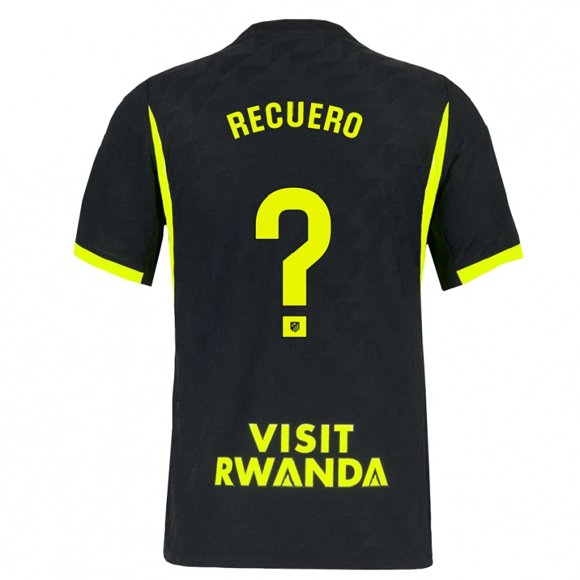 Danxen Niño Camiseta Aitor Recuero #0 Verde Brillante Negro 2ª Equipación 2026/27 La Camisa