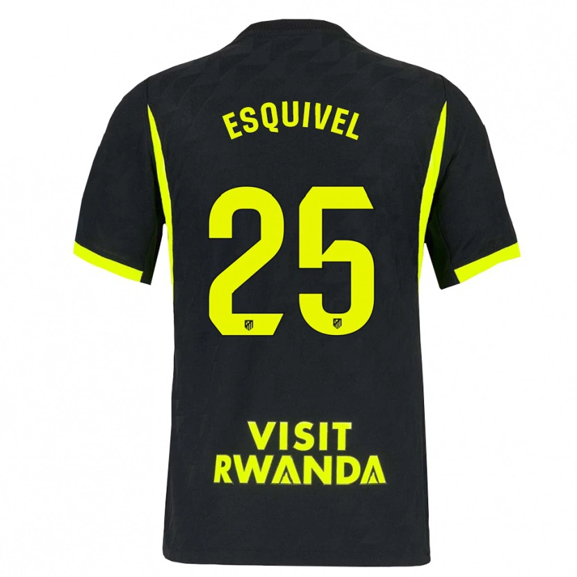 Danxen Niño Camiseta Salvi Esquivel #25 Verde Brillante Negro 2ª Equipación 2026/27 La Camisa