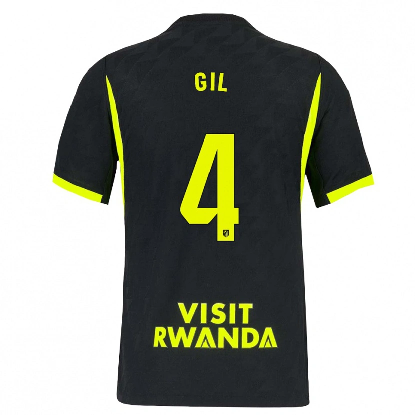 Danxen Niño Camiseta Miguel Gil #4 Verde Brillante Negro 2ª Equipación 2026/27 La Camisa