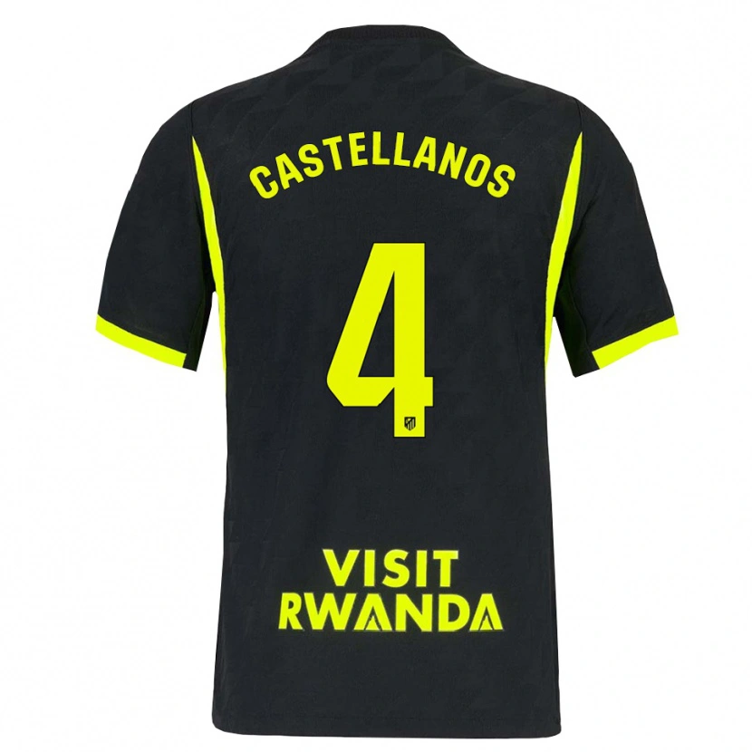 Danxen Niño Camiseta Iván Castellanos #4 Verde Brillante Negro 2ª Equipación 2026/27 La Camisa
