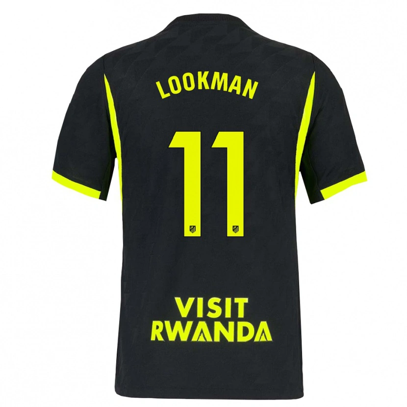 Danxen Niño Camiseta Ademola Lookman #11 Verde Brillante Negro 2ª Equipación 2026/27 La Camisa