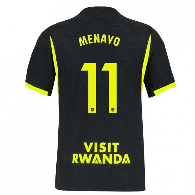 Danxen Niño Camiseta Carmen Menayo #11 Verde Brillante Negro 2ª Equipación 2026/27 La Camisa
