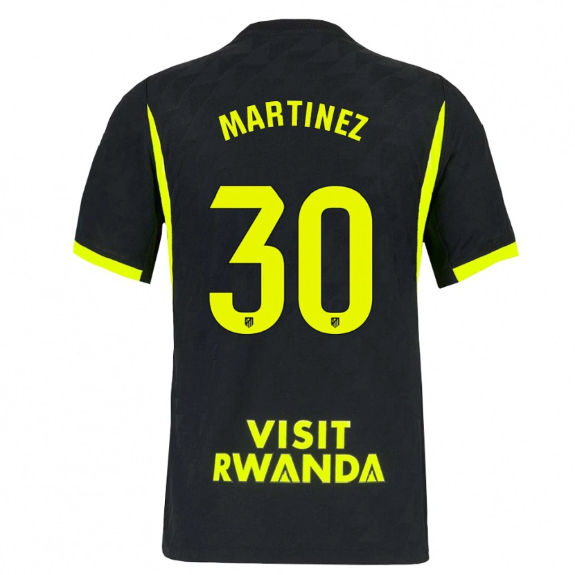 Danxen Niño Camiseta Daniel Martinez #30 Verde Brillante Negro 2ª Equipación 2026/27 La Camisa